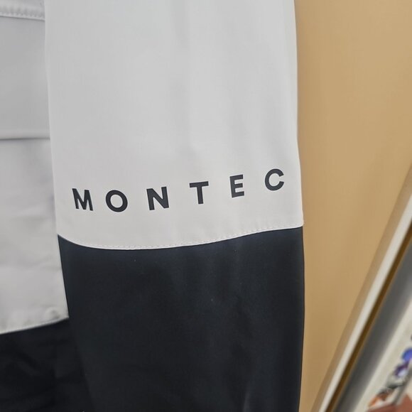 Montec Womens Ski Jacket Soft Gray/black Size S Dune Insulated Hooded Pullover - Picture 2 of 12